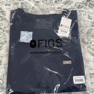 Figs navy scrub top